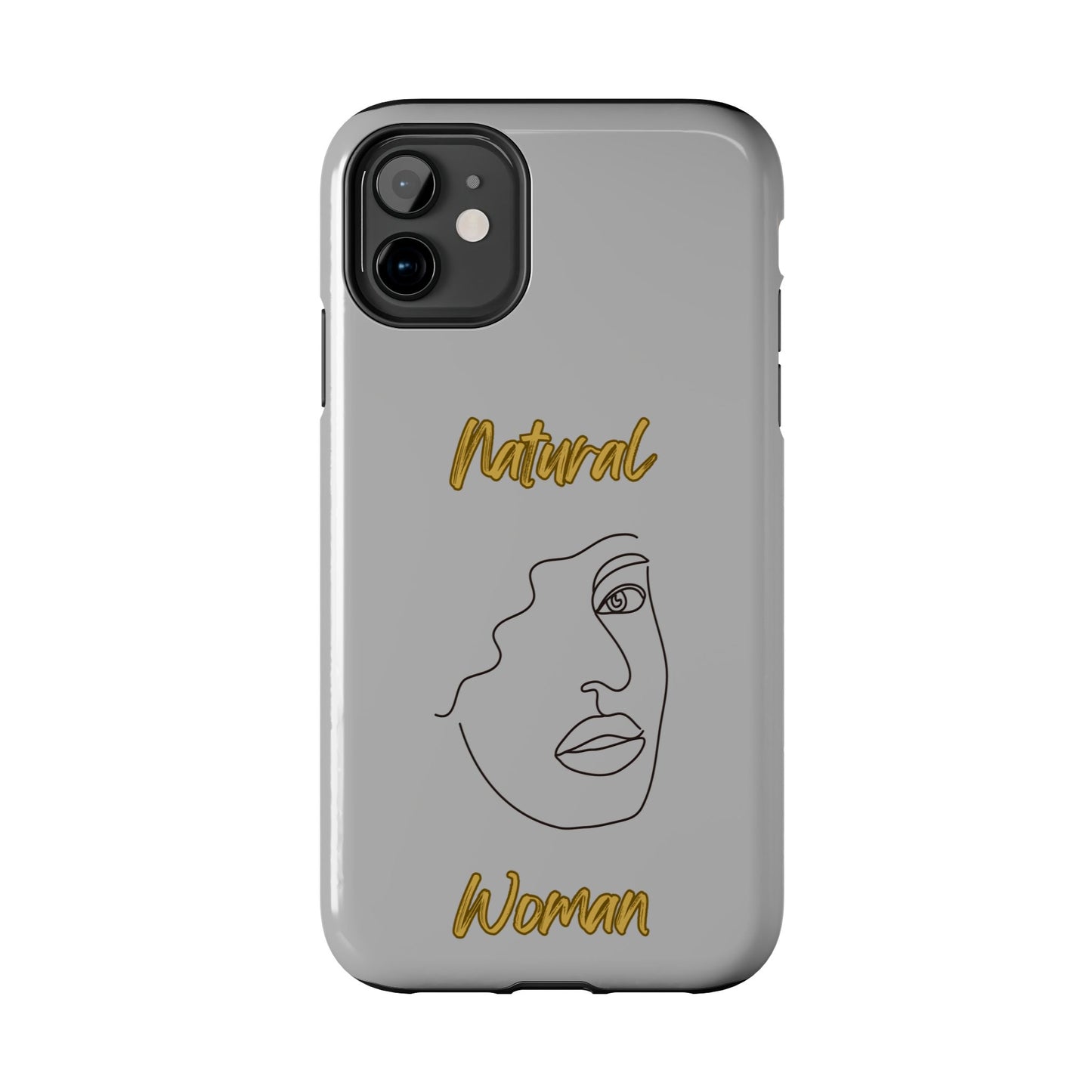 Natural Woman Peekaboo (BL)Tough Phone Cases LIGHT GREY