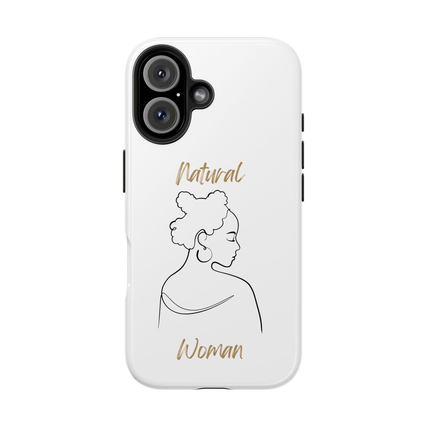 Natural Woman Twists (BL) Tough Phone Case WHITE