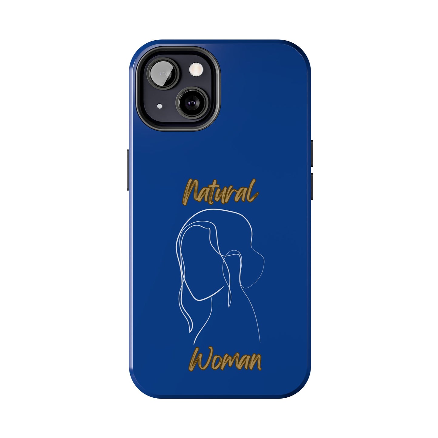 Natural Woman Hanging Hair (WL) Tough Phone Cases DARK BLUE