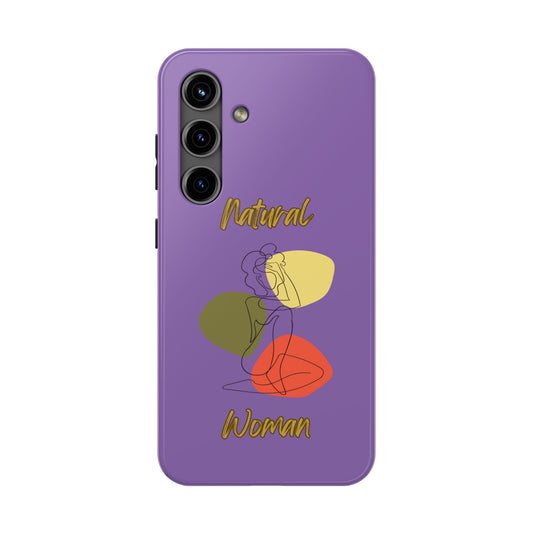 Natural Woman Colorful Pose (BL)Tough Phone Cases LIGHT PURPLE