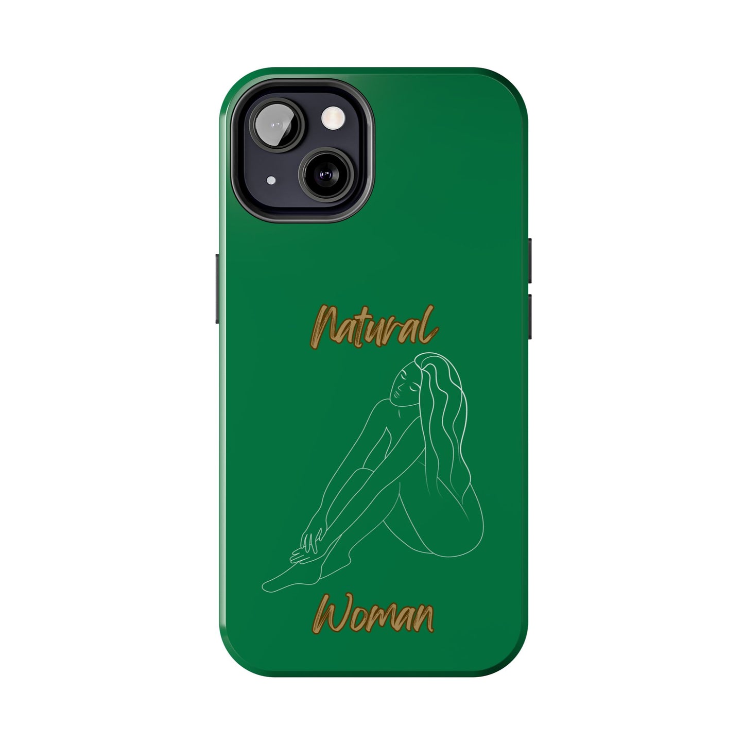 Natural Woman Beauty (WL) Tough Phone Cases DARK GREEN