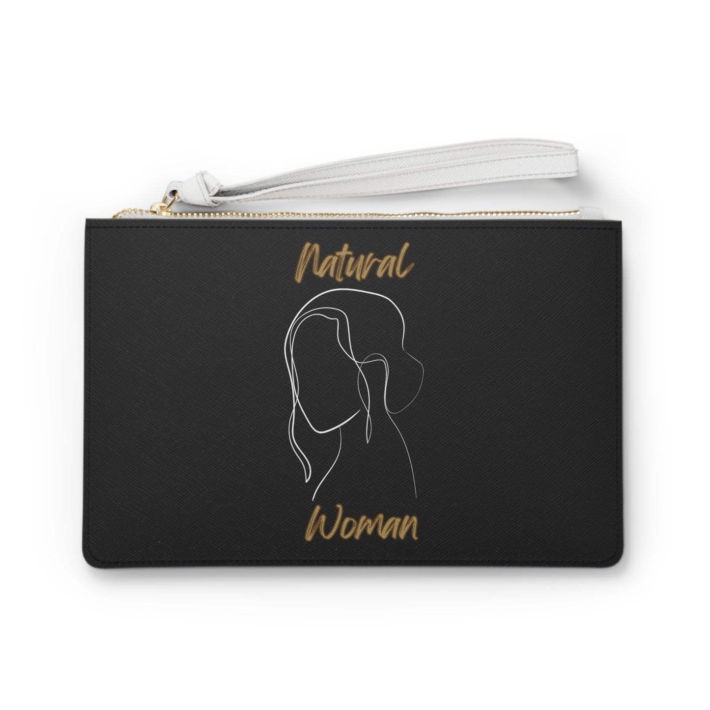 Natural Woman Hanging Hair (WL) Clutch Bag BLACK