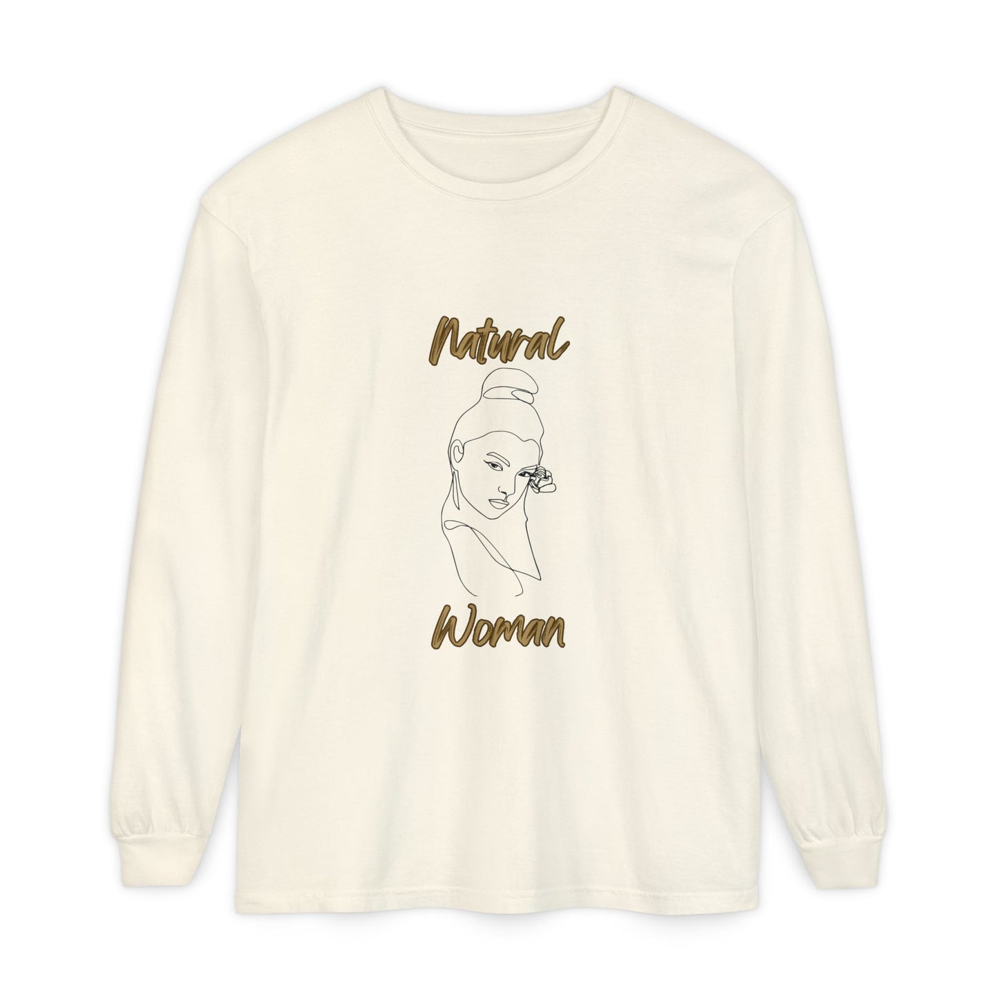 Natural Woman Sassy Bun (BL) Long Sleeve T-Shirt