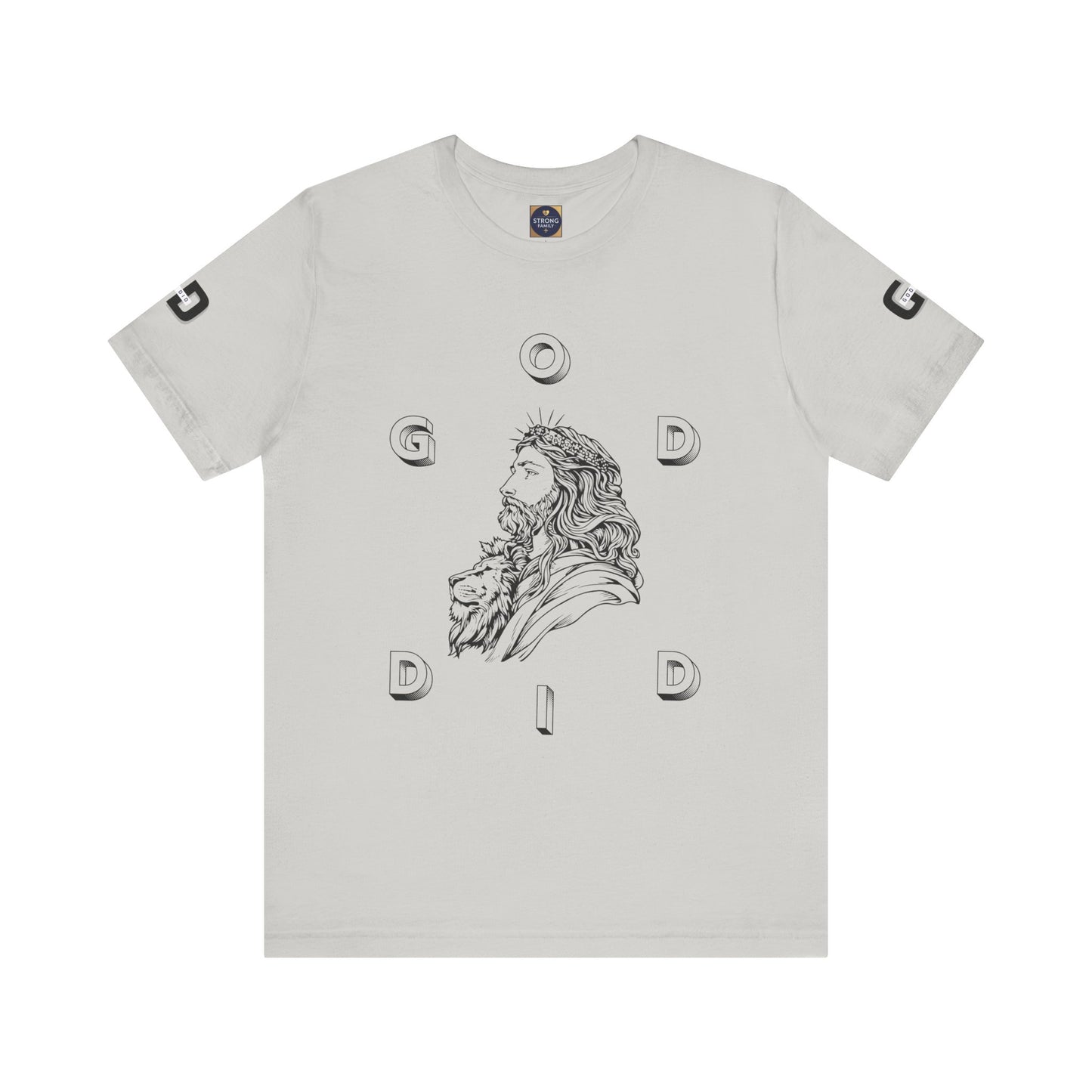 "GOD DID" —(BL) Jesus/Lion Profile