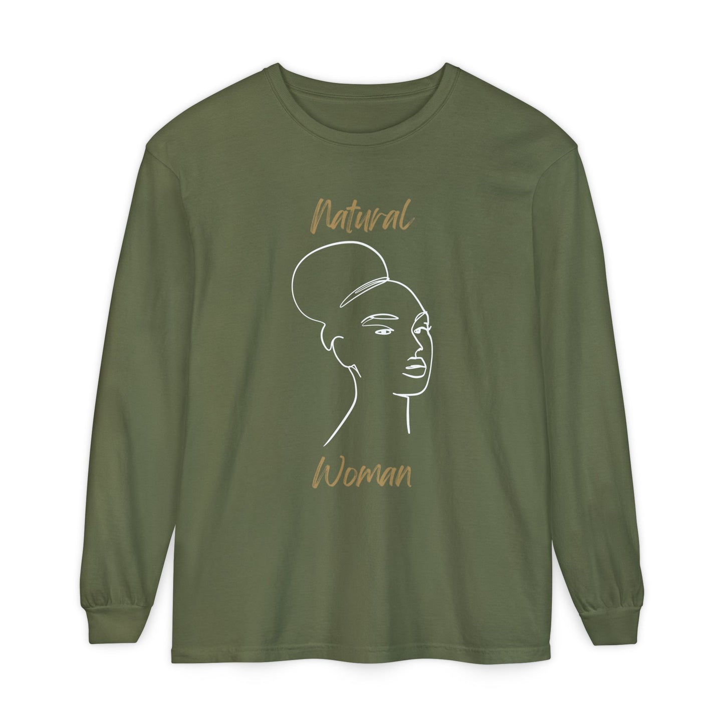 Natural Woman Hair Up (WL) Long Sleeve T-Shirt