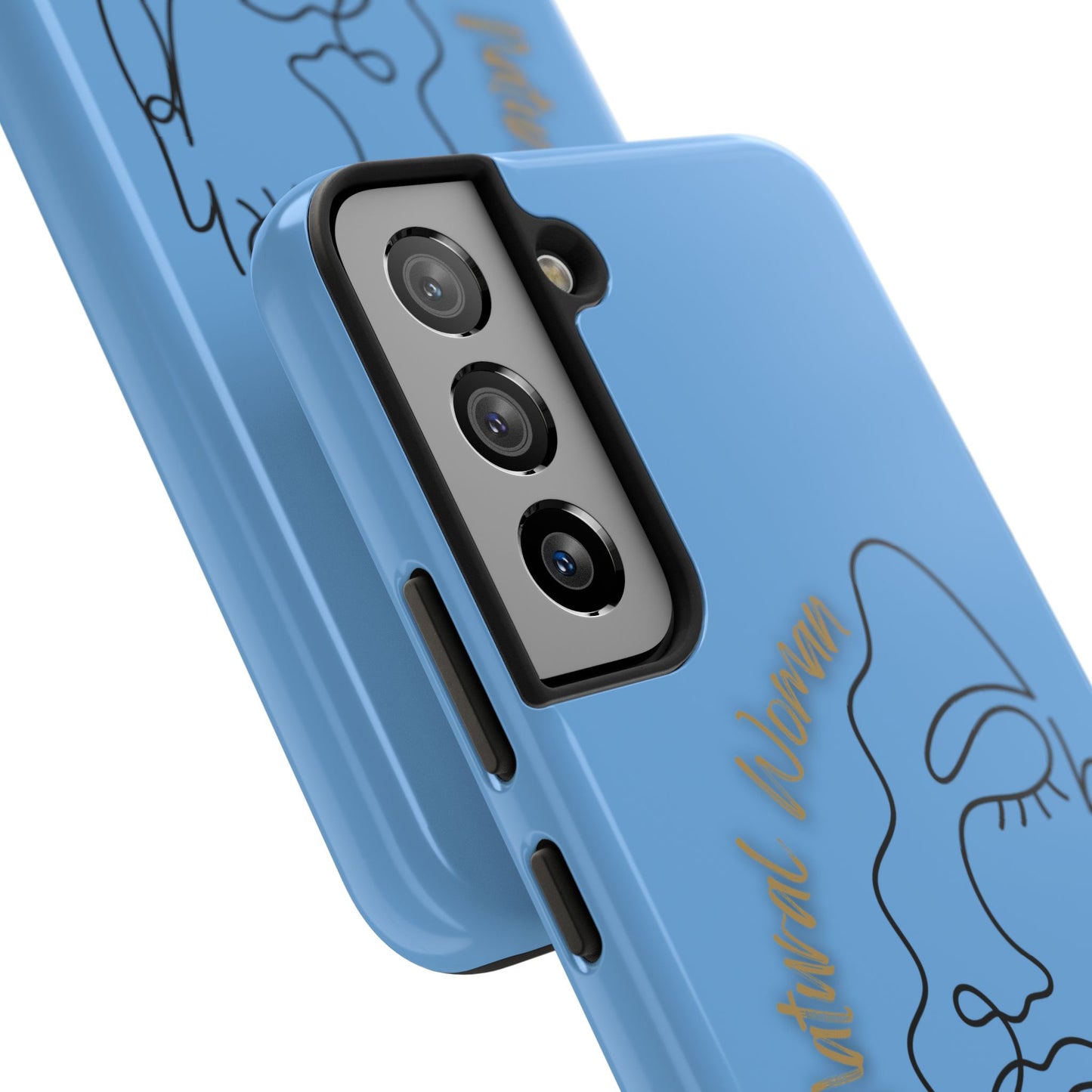 Natural Woman Half Face (BL)Tough Phone Case LIGHT BLUE