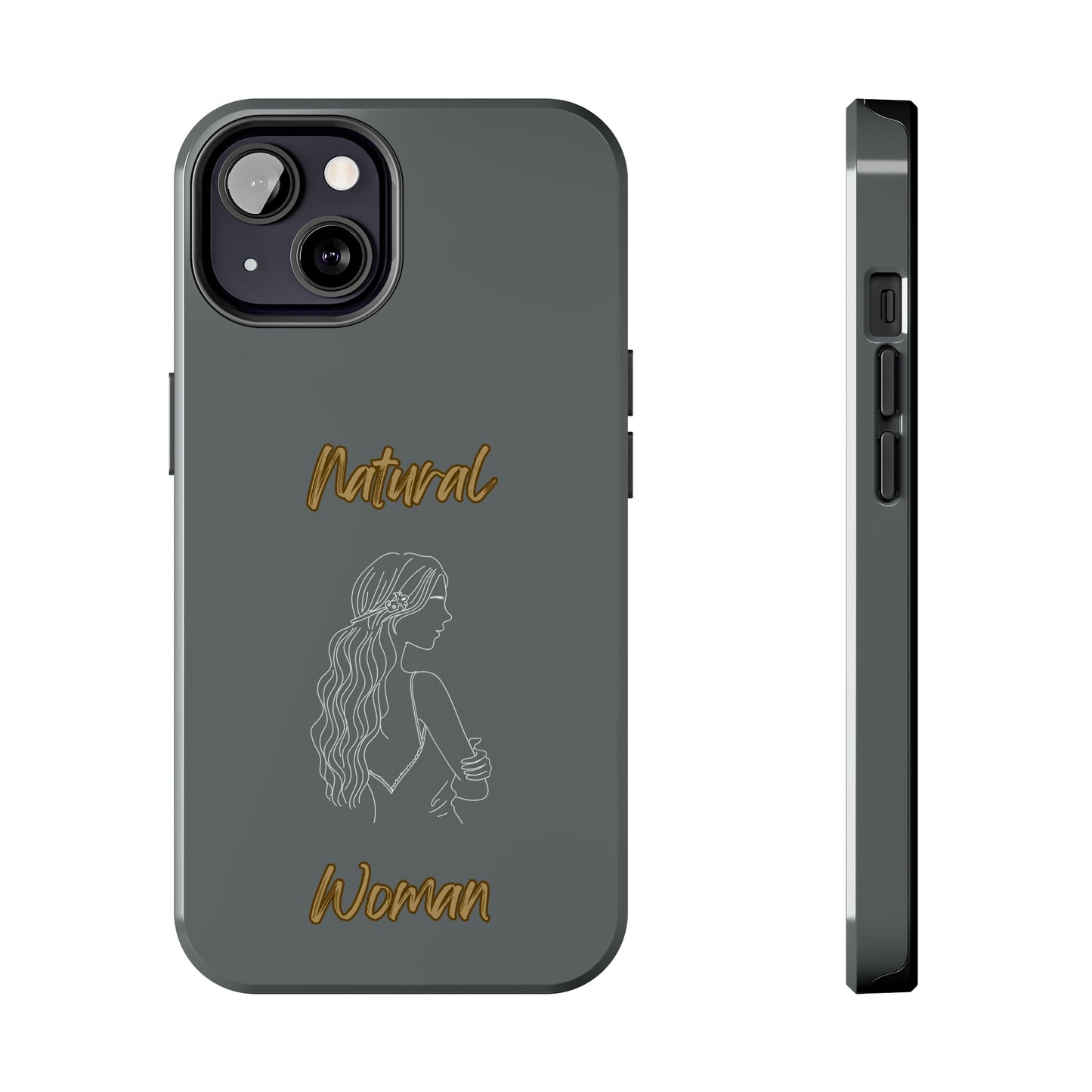 Natural Woman Young Woman (WL)Tough Phone Cases DARK GREY