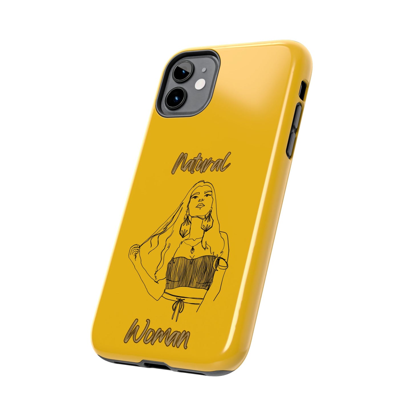 Natural Woman Thinking (BL)Tough Phone Cases YELLOW