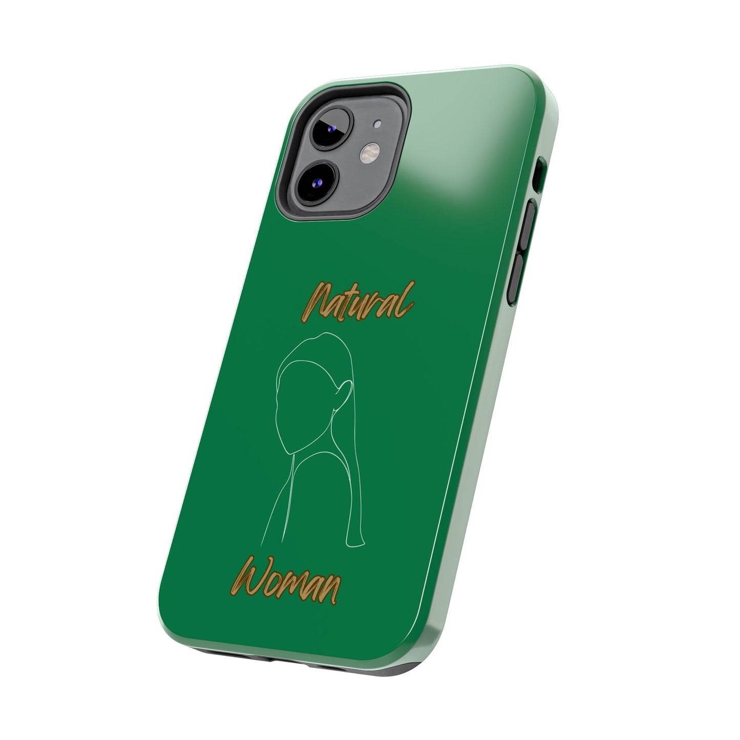 Natural Woman Tilted Look (WL) Tough Phone Cases DARK GREEN