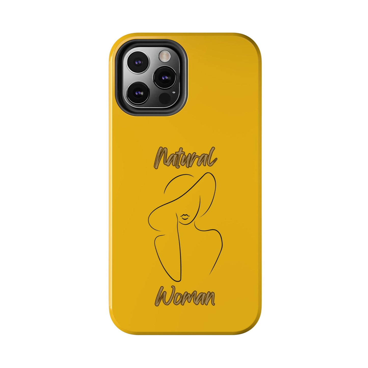 Natural Woman Sun Hat (BL) Tough Phone Cases YELLOW