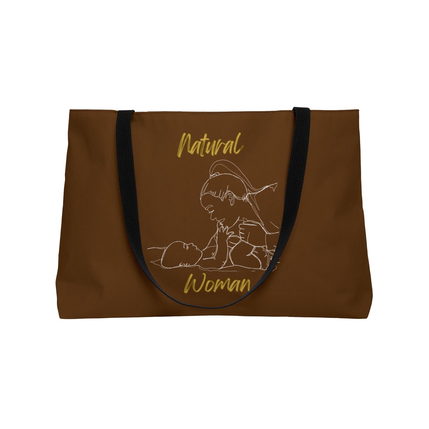 Natural Woman New Life (WL) Weekender Tote Bag BROWN