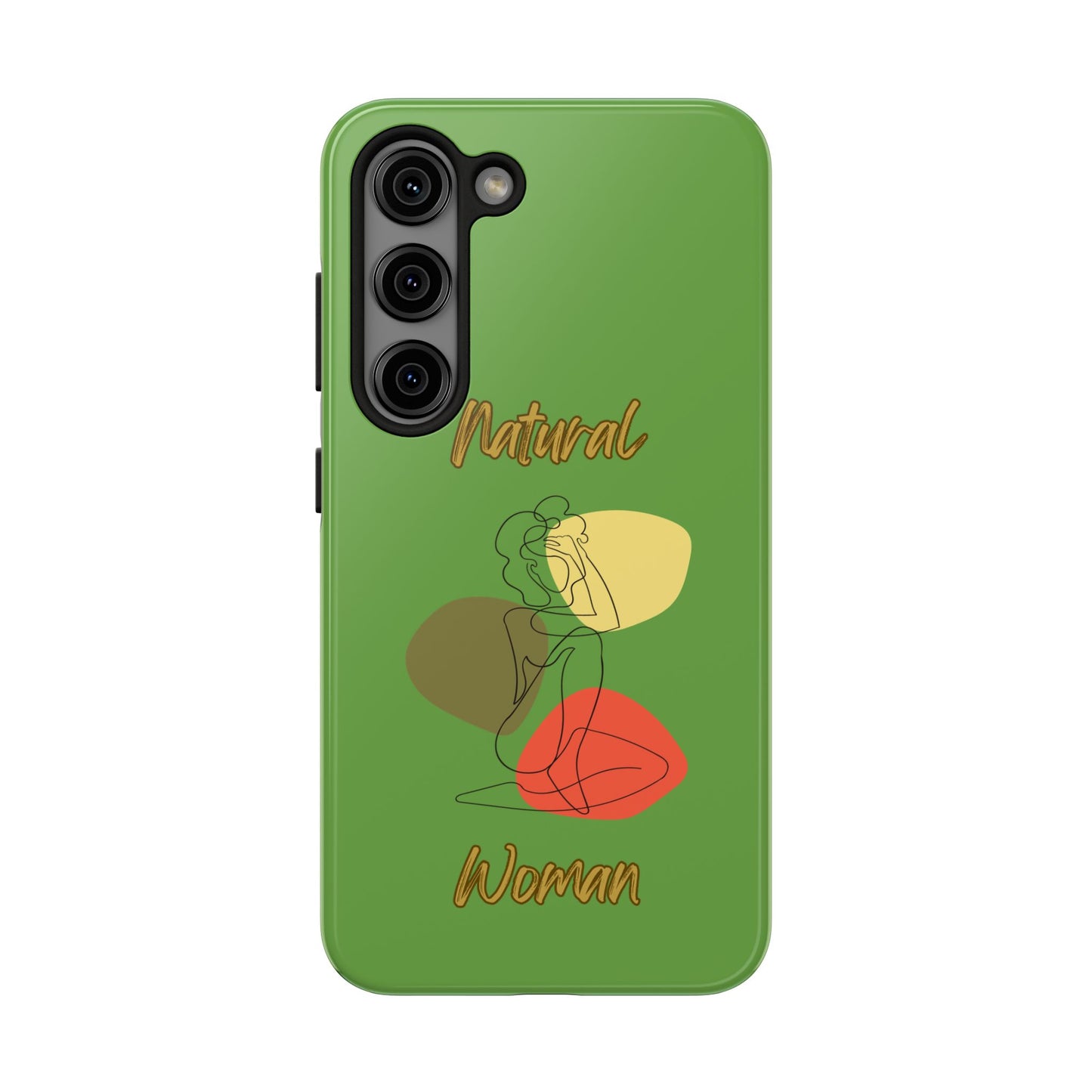 Natural Woman Colorful Pose (BL)Tough Phone Cases GREEN