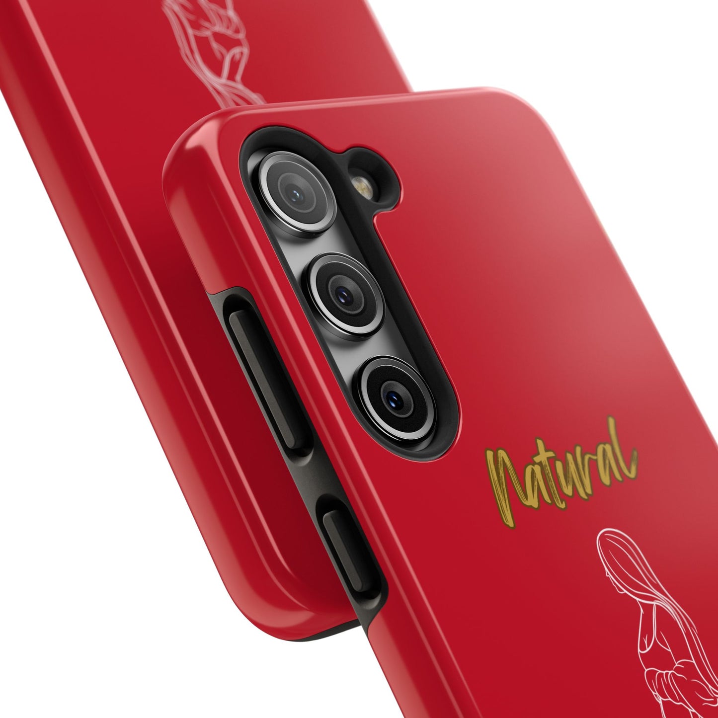 Natural Woman Expecting (WL)Tough Phone Cases DARK RED