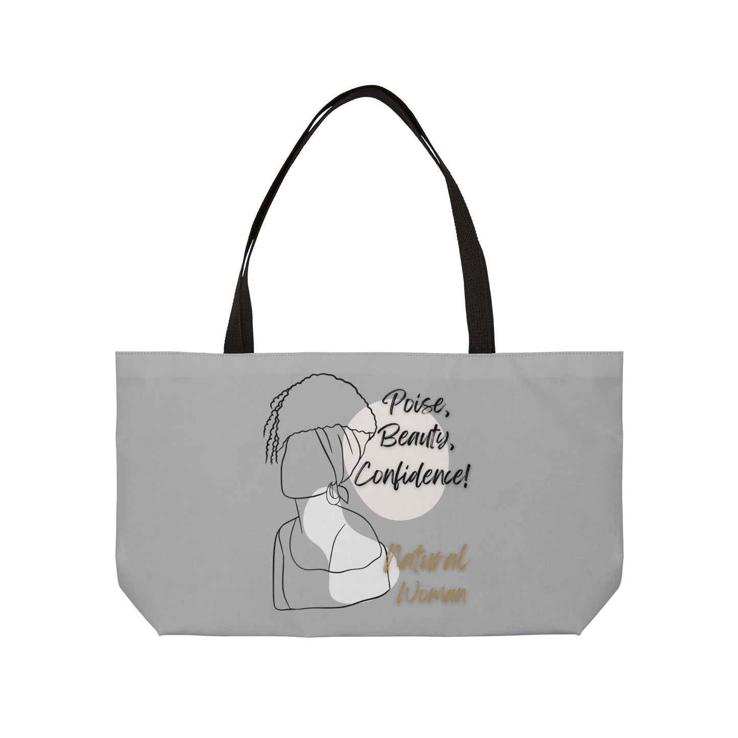 Natural Woman Puff (BL) Weekender Tote Bag LIGHT GREY