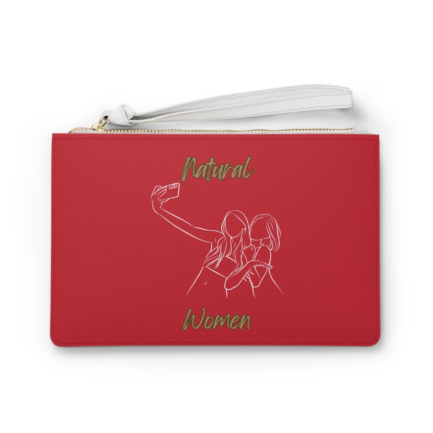 Natural Women Friends Selfie (WL) Clutch Bag DARK RED