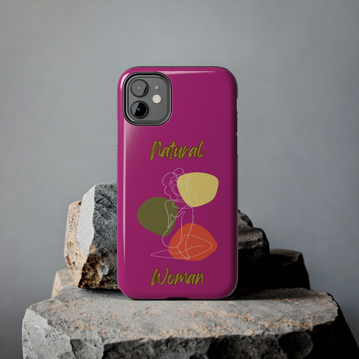 Natural Woman Colorful Pose (WL)Tough Phone Cases PINK