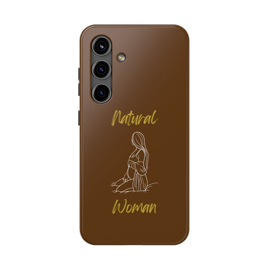 Natural Woman Expecting (WL)Tough Phone Cases BROWN