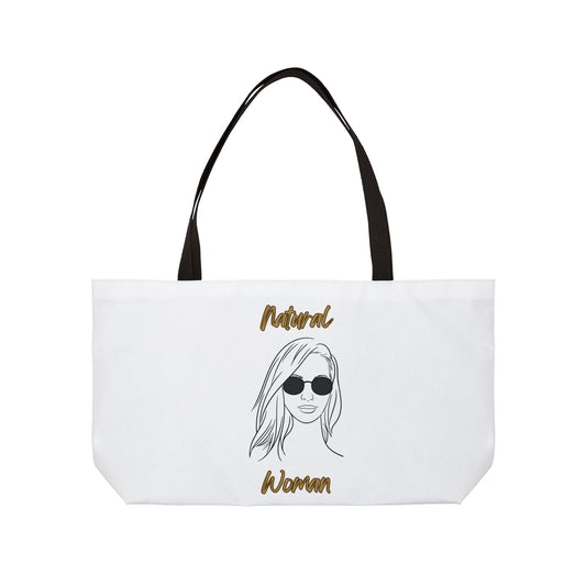 Natural Woman Shades (BL) Weekender Tote Bag WHITE