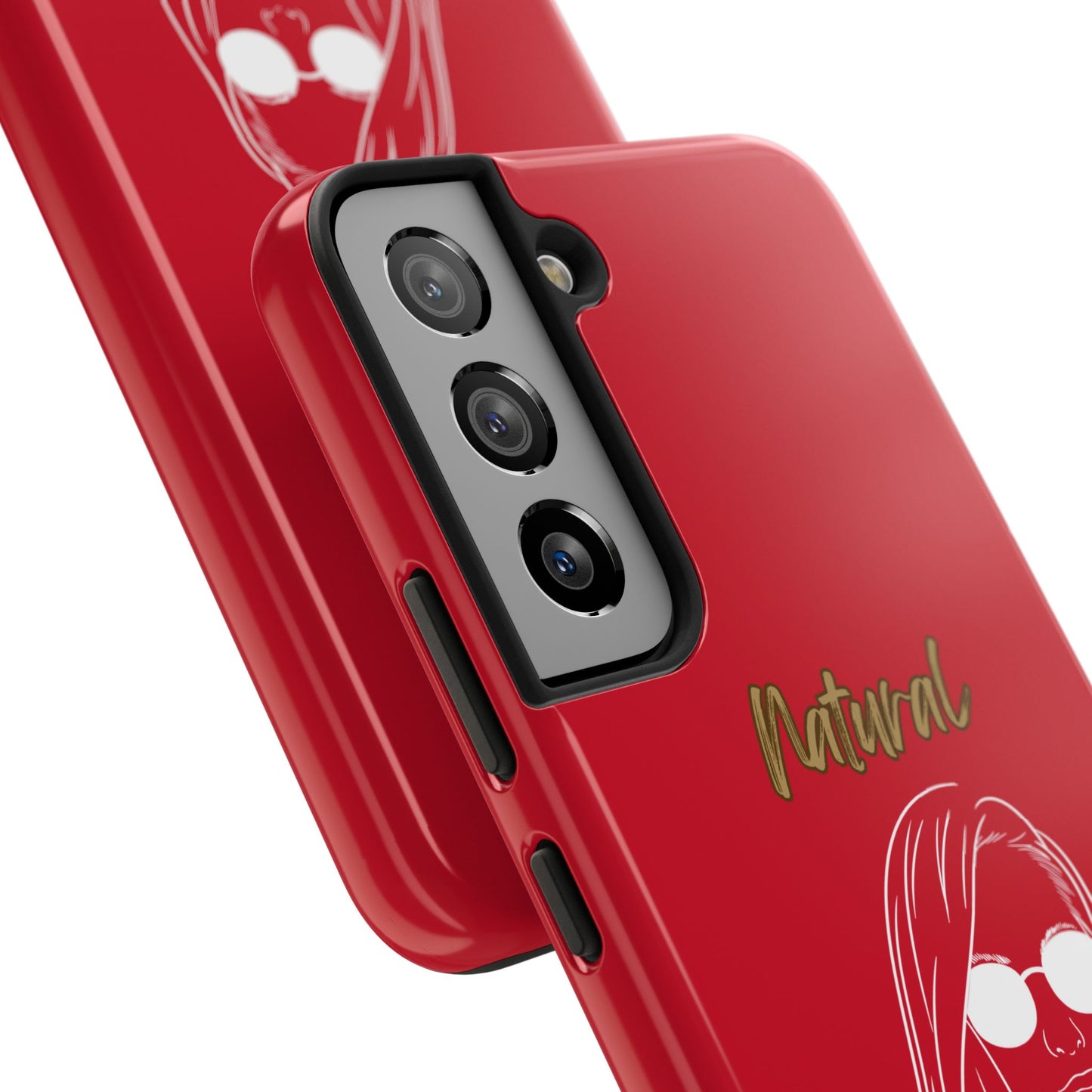 Natural Woman Shades (WL)Tough Phone Cases DARK RED