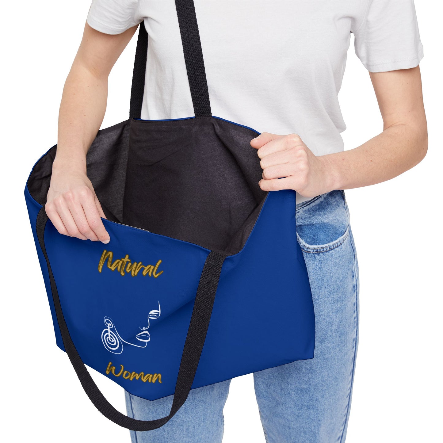 Natural Woman Music In My Soul (WL) Weekender Tote Bag DARK BLUE