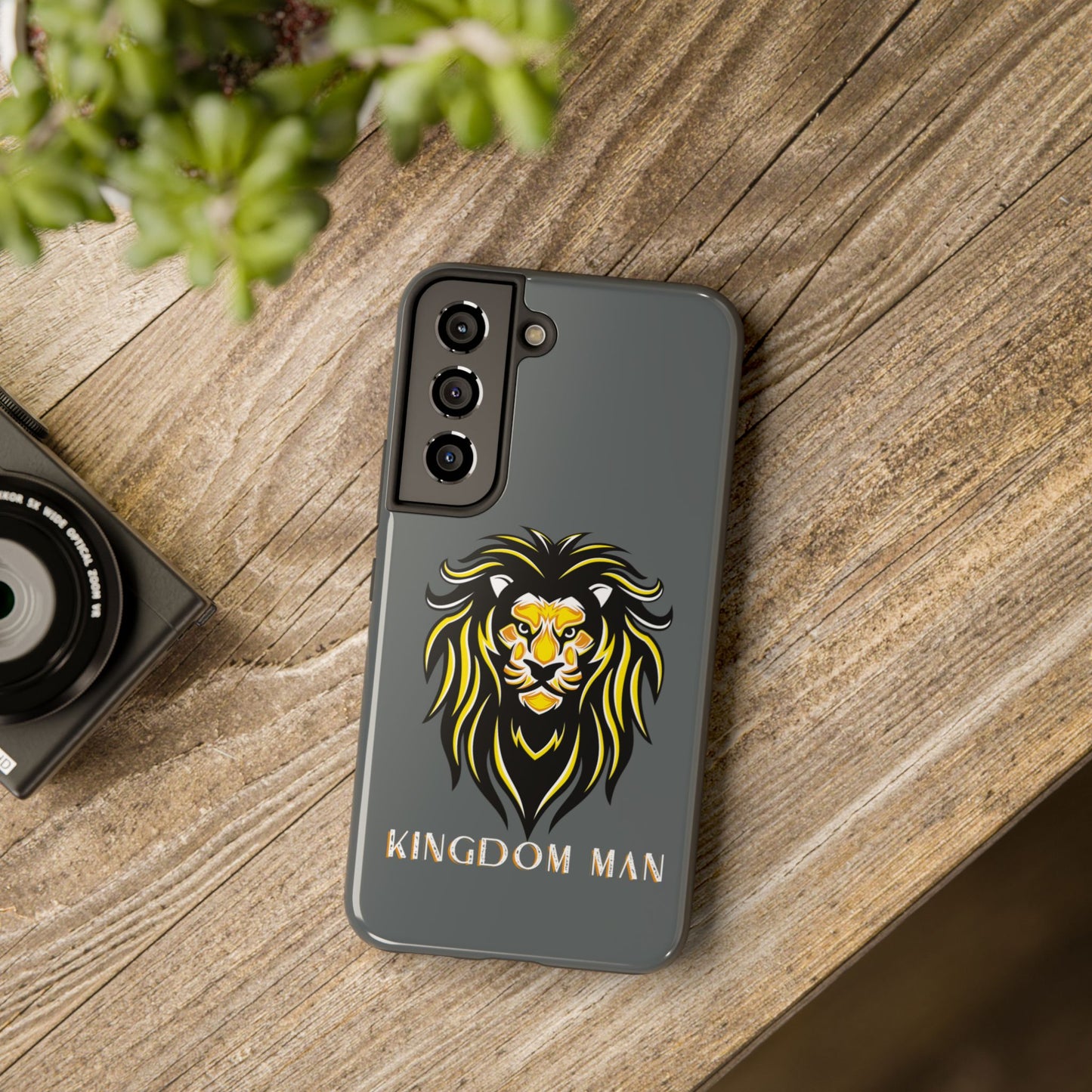 Kingdom Man (White-Gold Label) Tough Phone Case DARK GREY