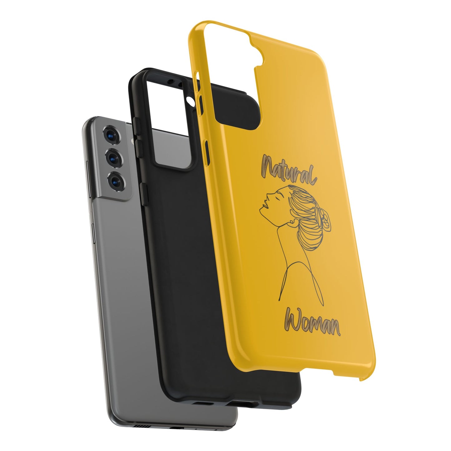 Natural Woman Wet Bun (BL) Tough Phone Cases YELLOW