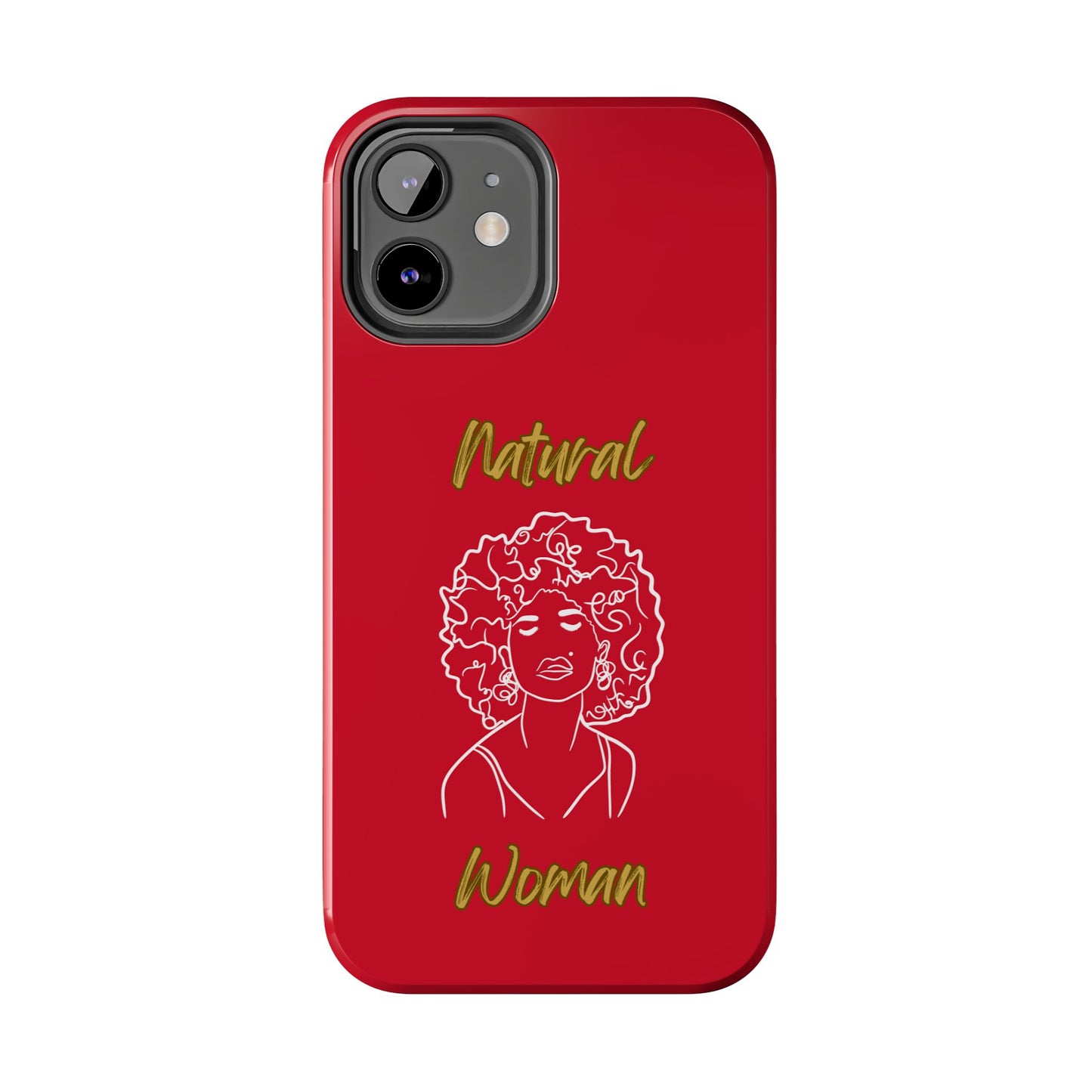 Natural Woman All About Me (WL)Tough Phone Cases DARK RED