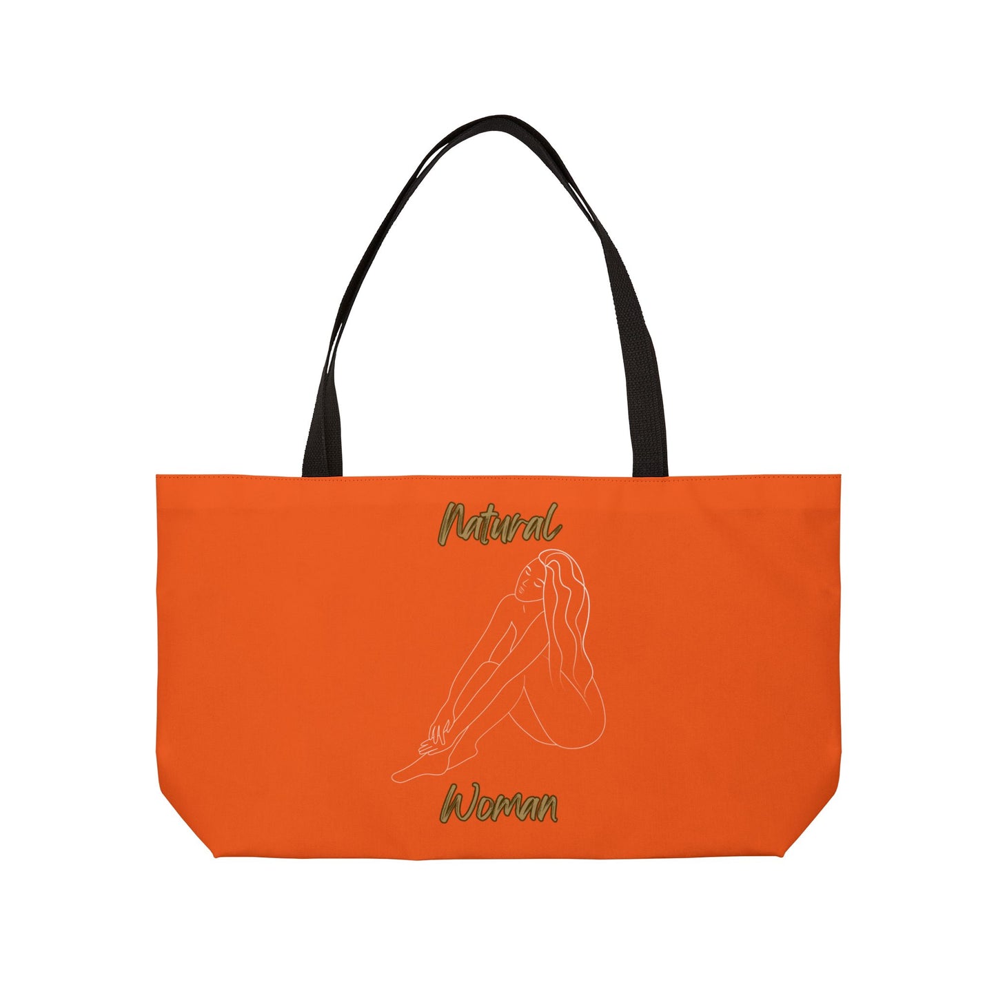 Natural Woman Beauty (WL) Weekender Tote Bag ORANGE