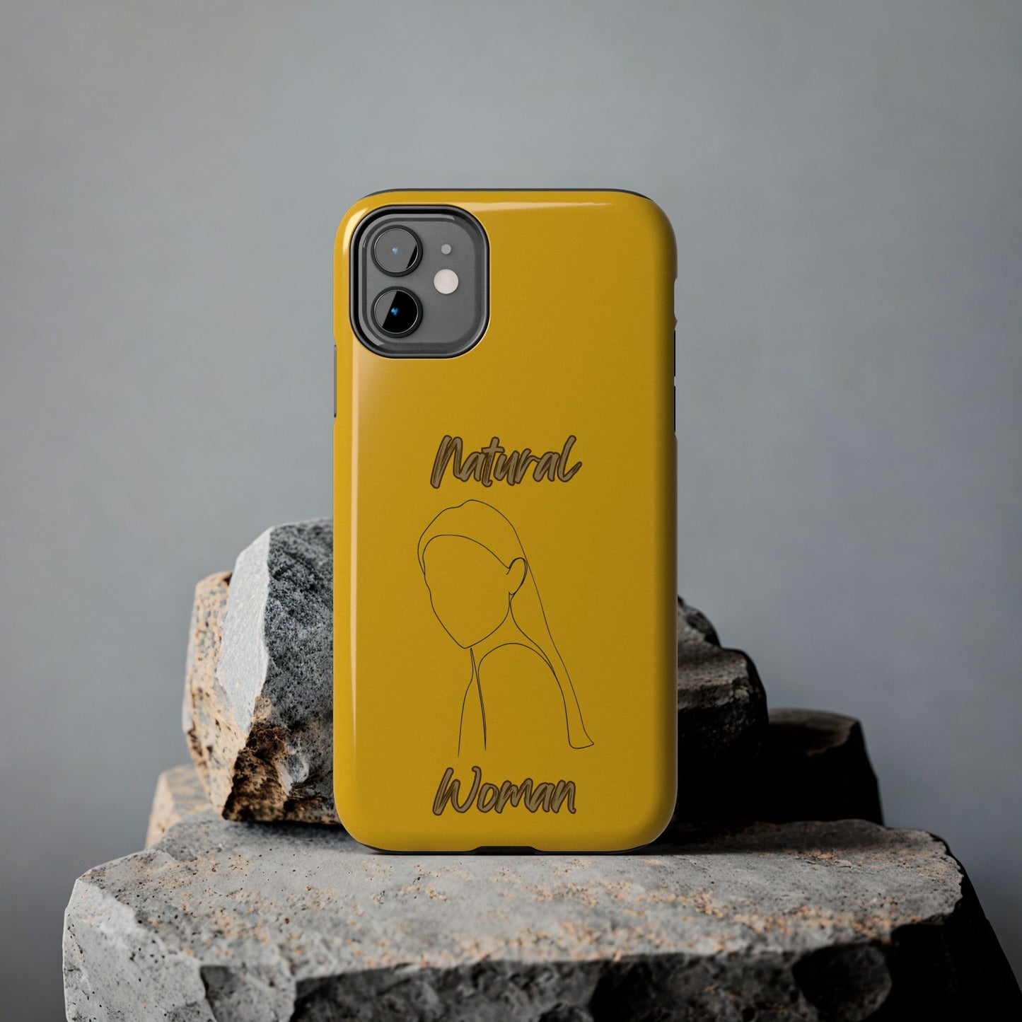 Natural Woman Tilted Look (BL) Tough Phone Cases YELLOW