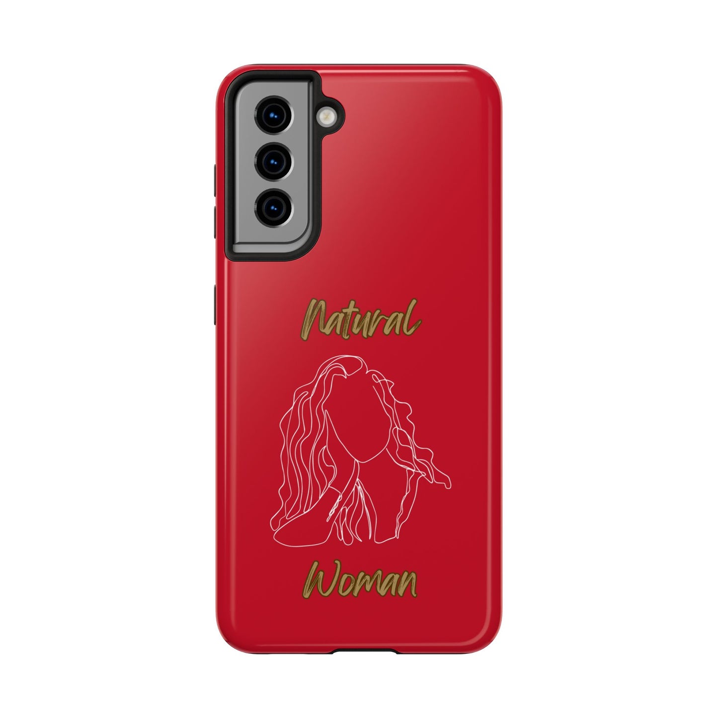 Natural Woman Relaxed (WL) Tough Phone Cases DARK RED
