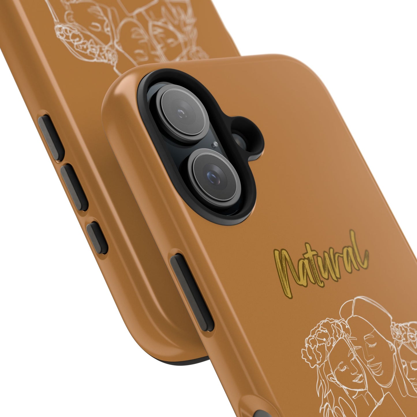 Natural Woman Me & My Girls (WL)Tough Phone Cases LIGHT BROWN