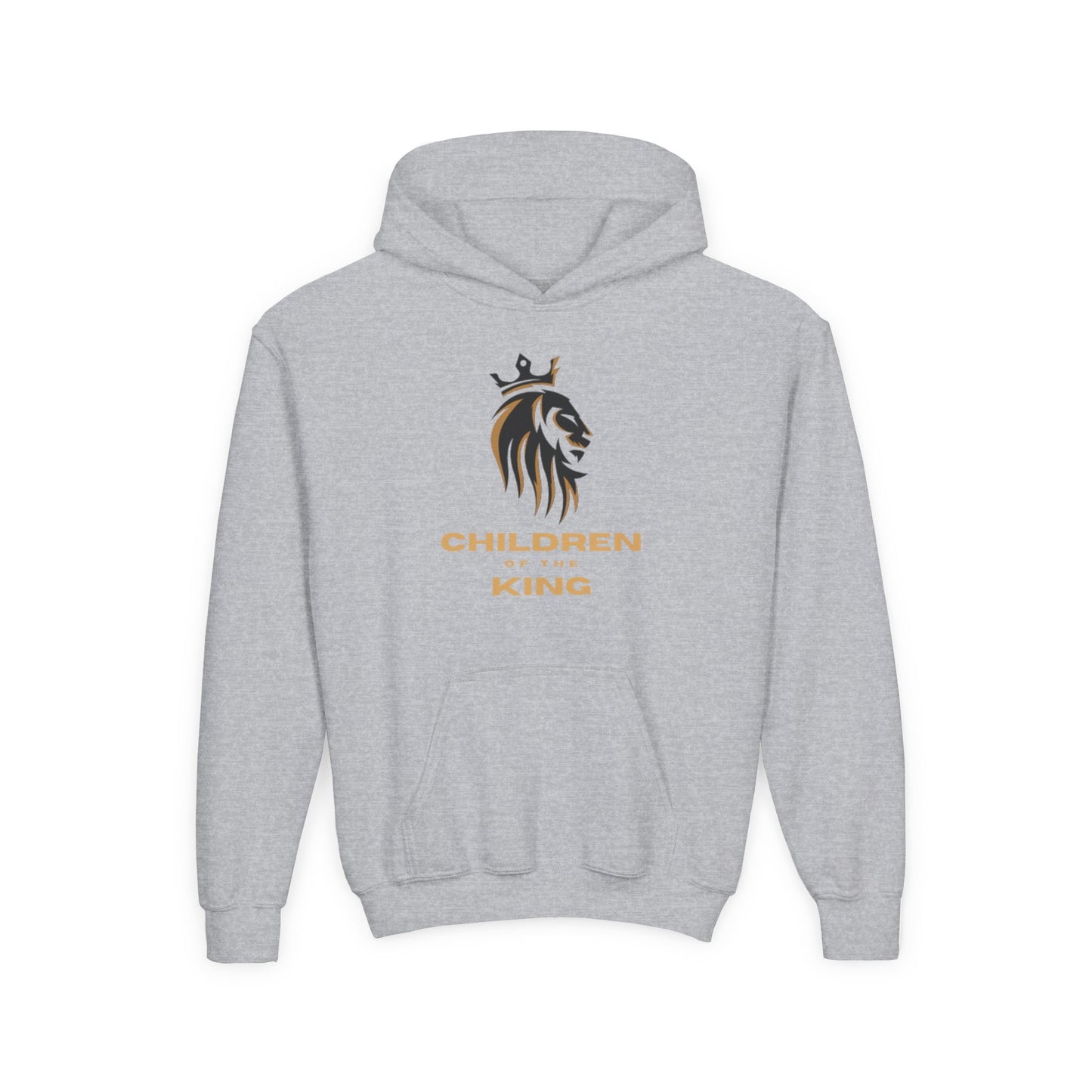 "Children of the King" Hoodie - BLACK Lion Design with Isaiah 54:13
