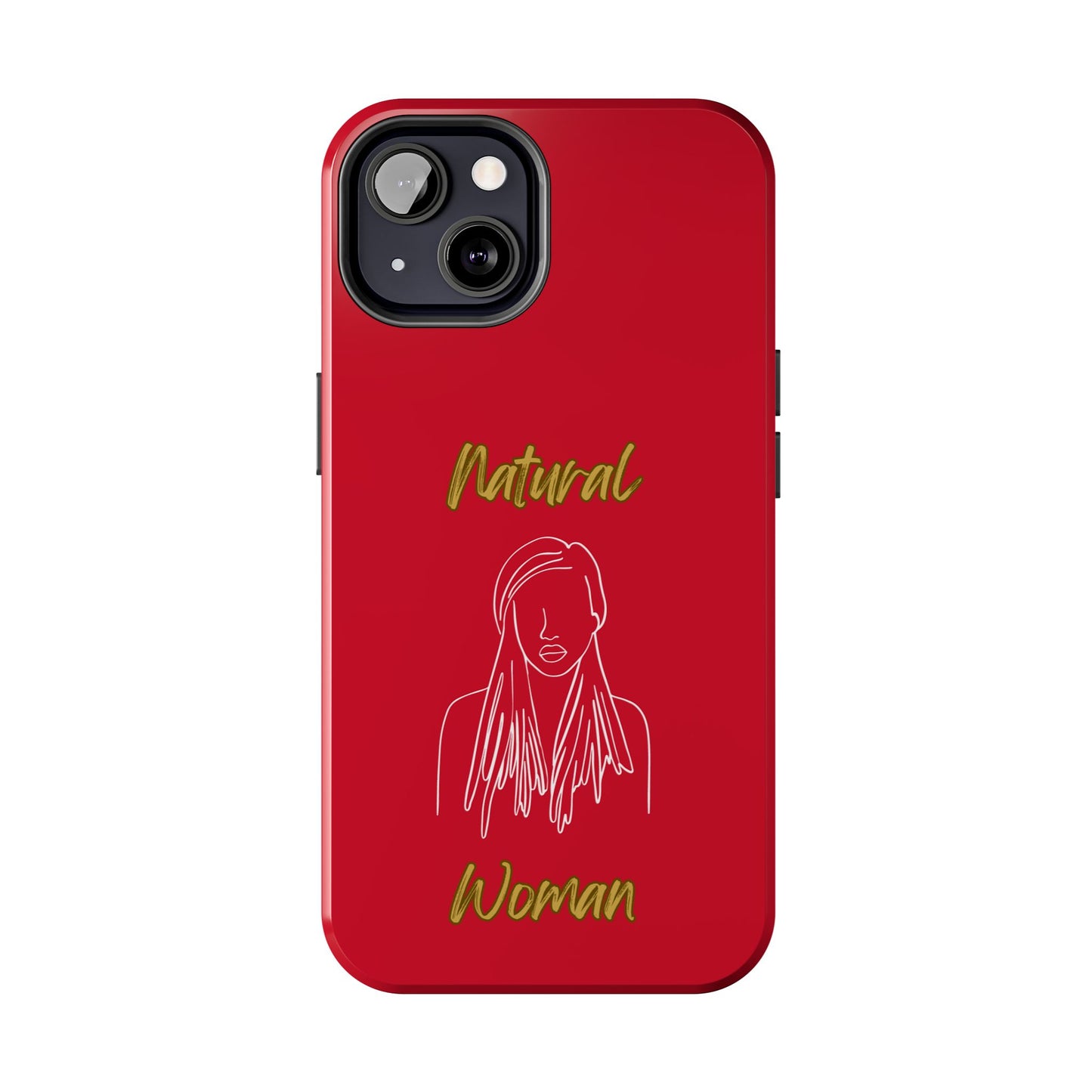 Natural Woman Content (WL)Tough Phone Cases DARK RED