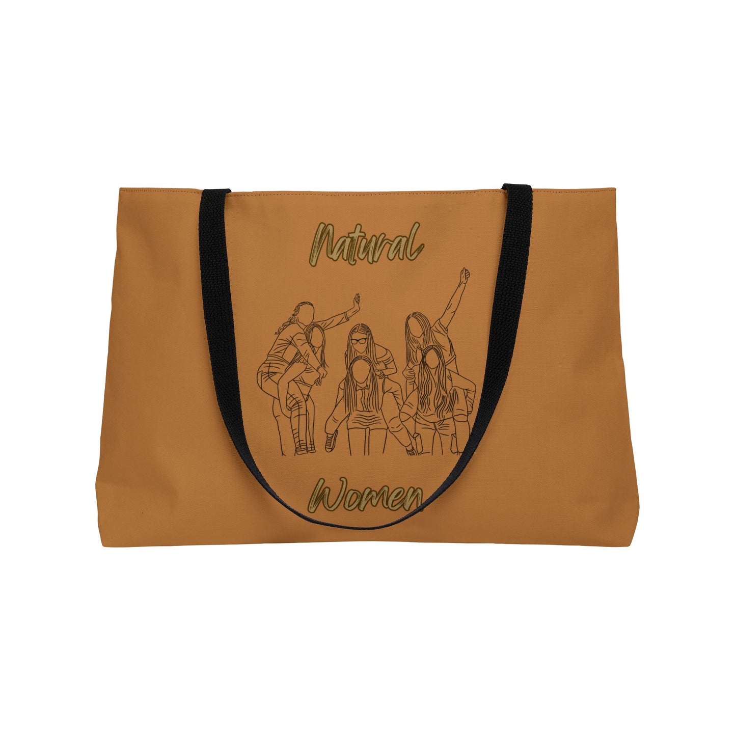 Natural Women Piggy Back (BL) Weekender Tote Bag LIGHT BROWN
