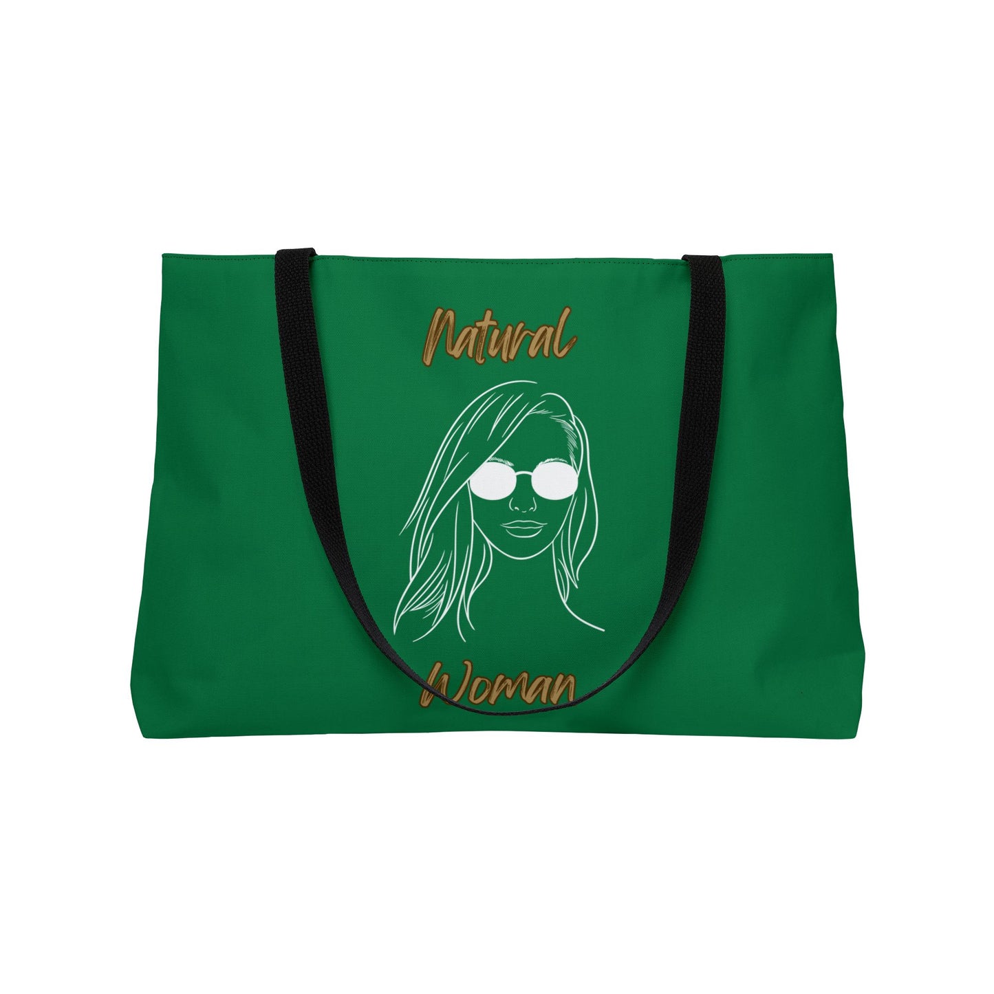 Natural Woman Shades (WL) Weekender Tote Bag DARK GREEN