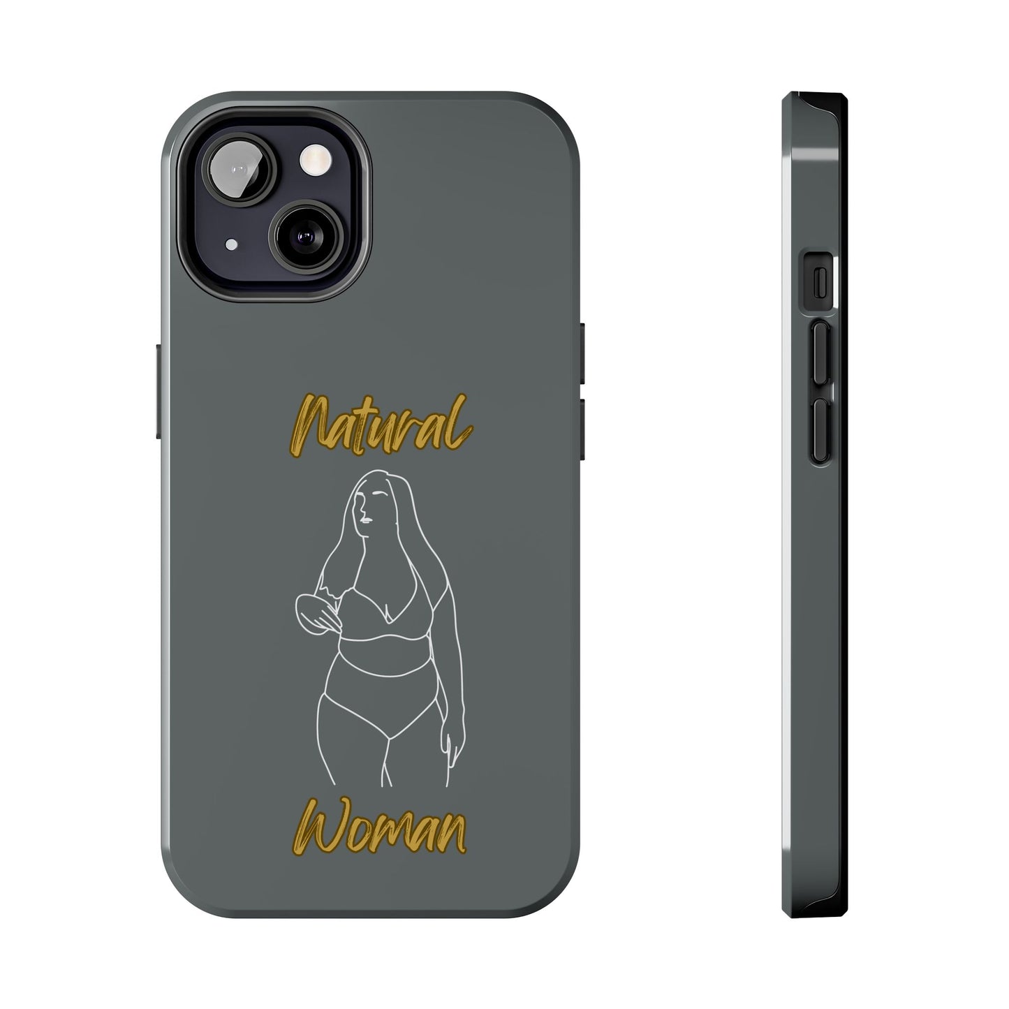 Natural Woman Full Beauty (WL)Tough Phone Cases DARK GREY