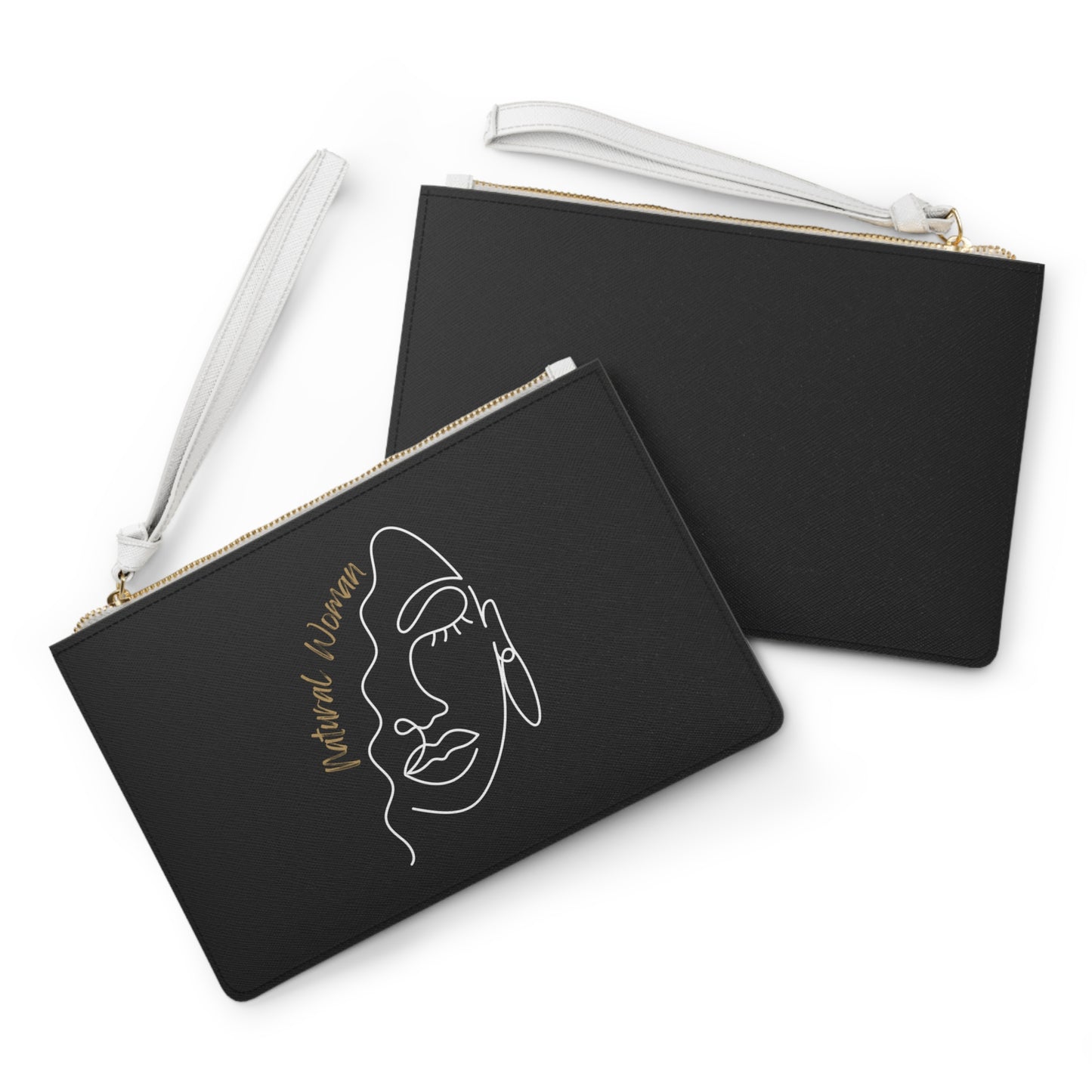 Natural Woman Half Face (WL) Clutch Bag BLACK