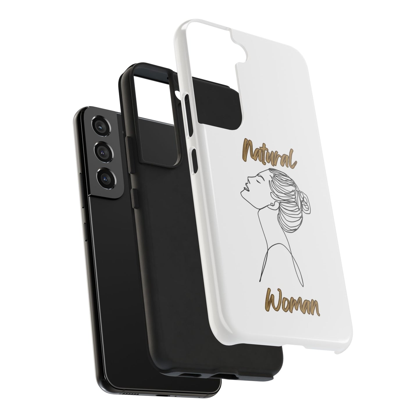 Natural Woman Wet Bun (BL) Tough Phone Cases WHITE