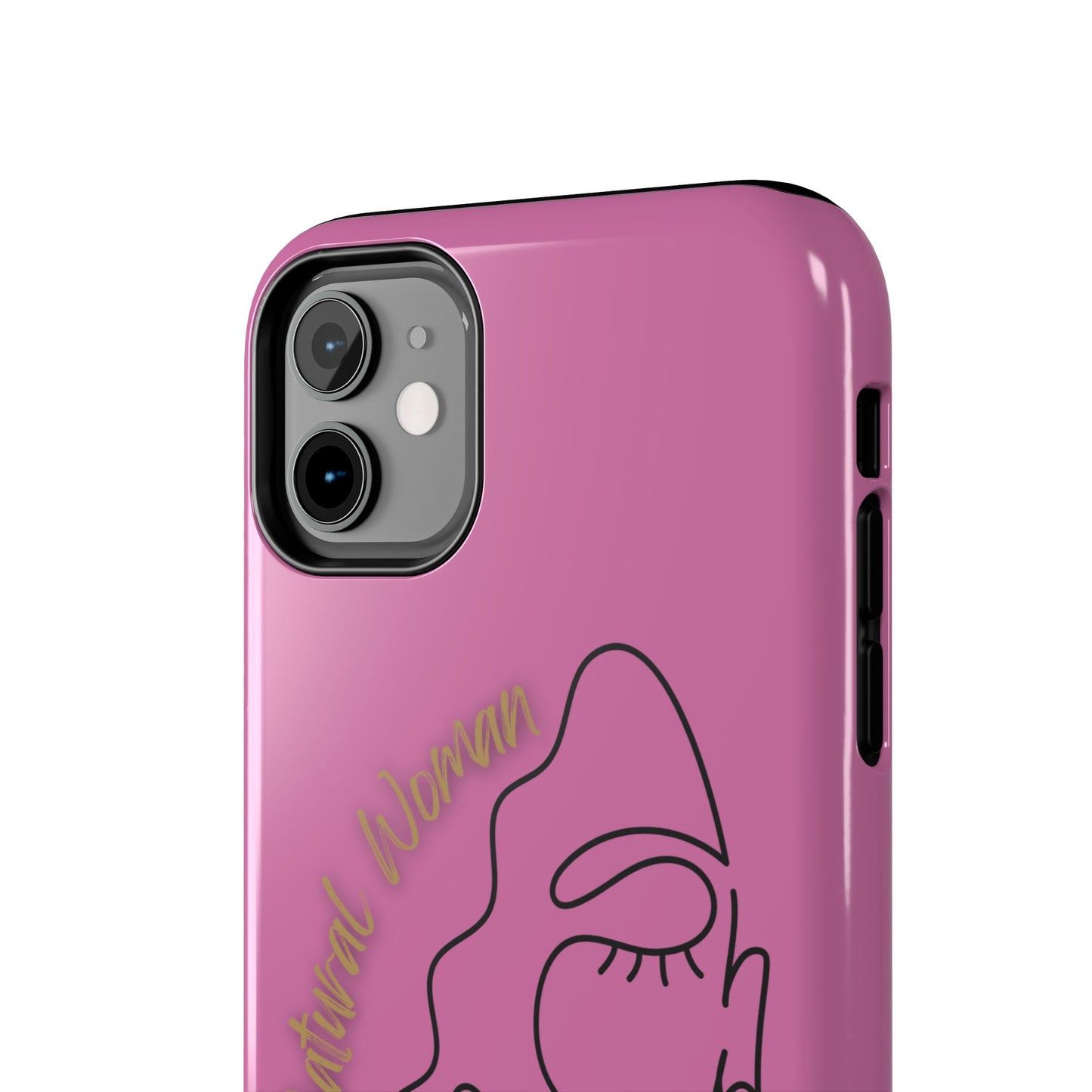 Natural Woman Half Face (BL)Tough Phone Case LIGHT PINK