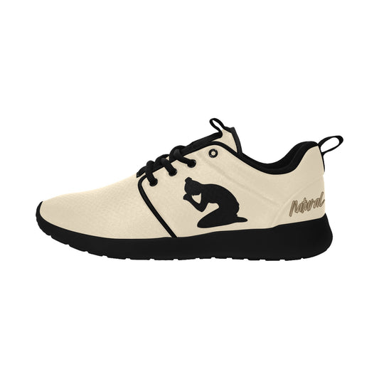 Natural Woman PRAY (BL) CREAM w/ Black Sole Sneakers