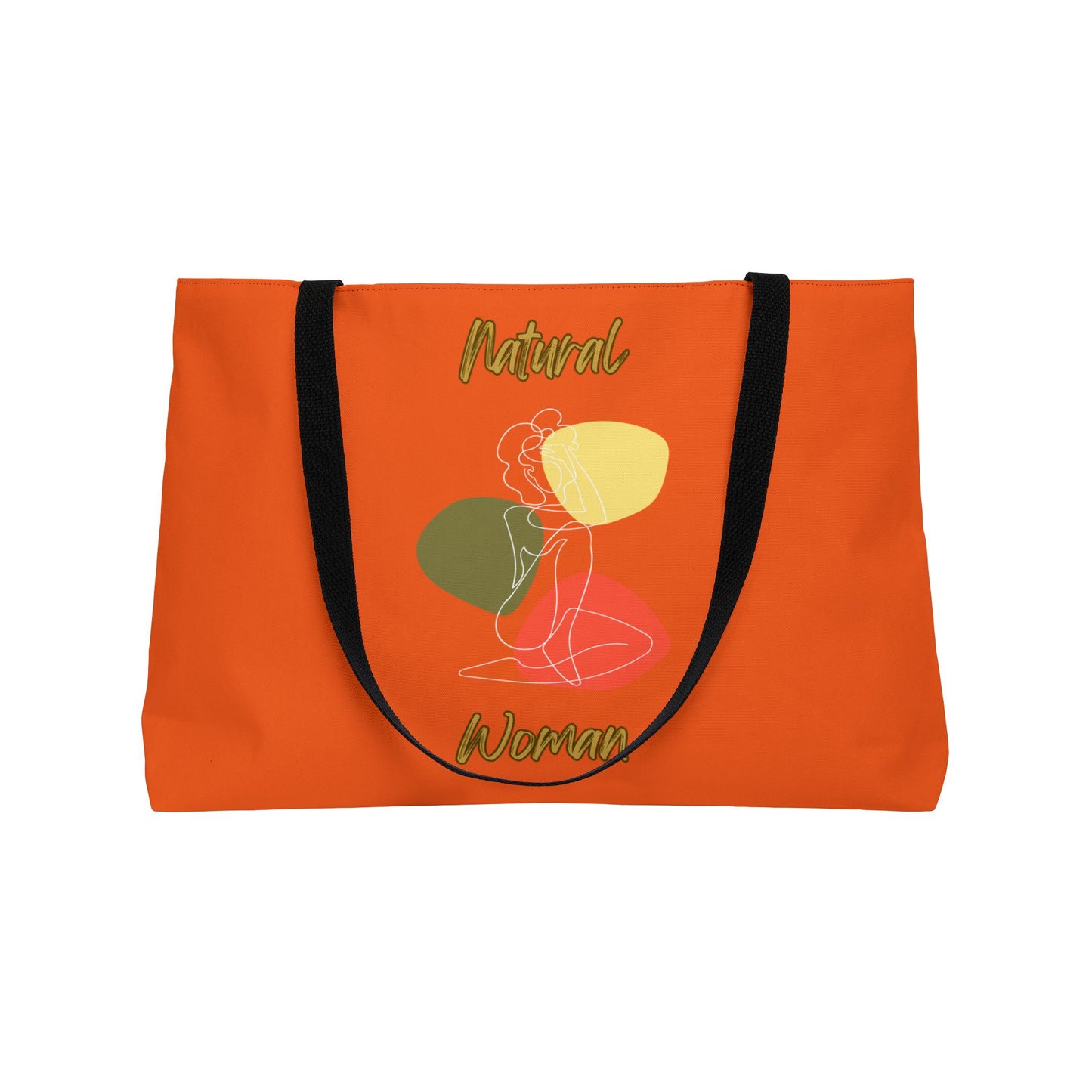 Natural Woman Colorful Pose (WL) Weekender Tote Bag ORANGE