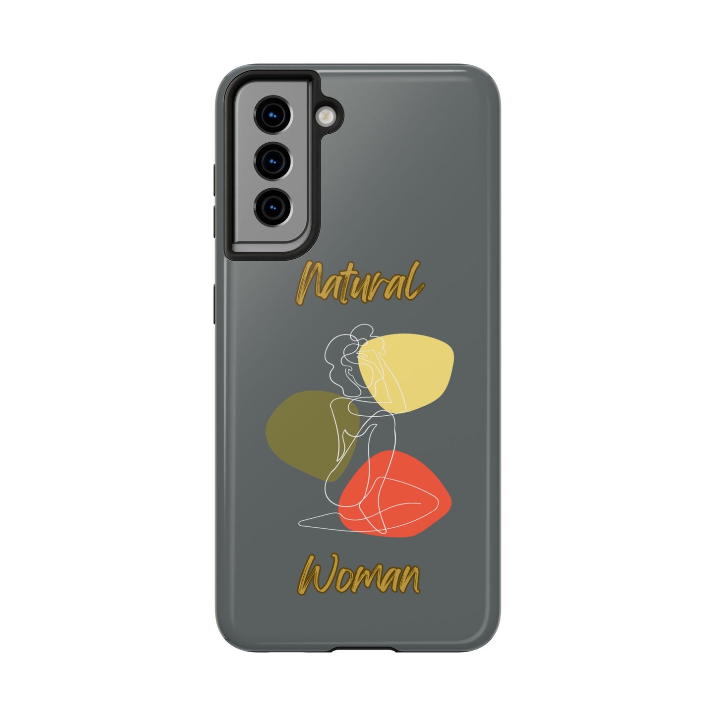 Natural Woman Colorful Pose (WL)Tough Phone Cases DARK GREY