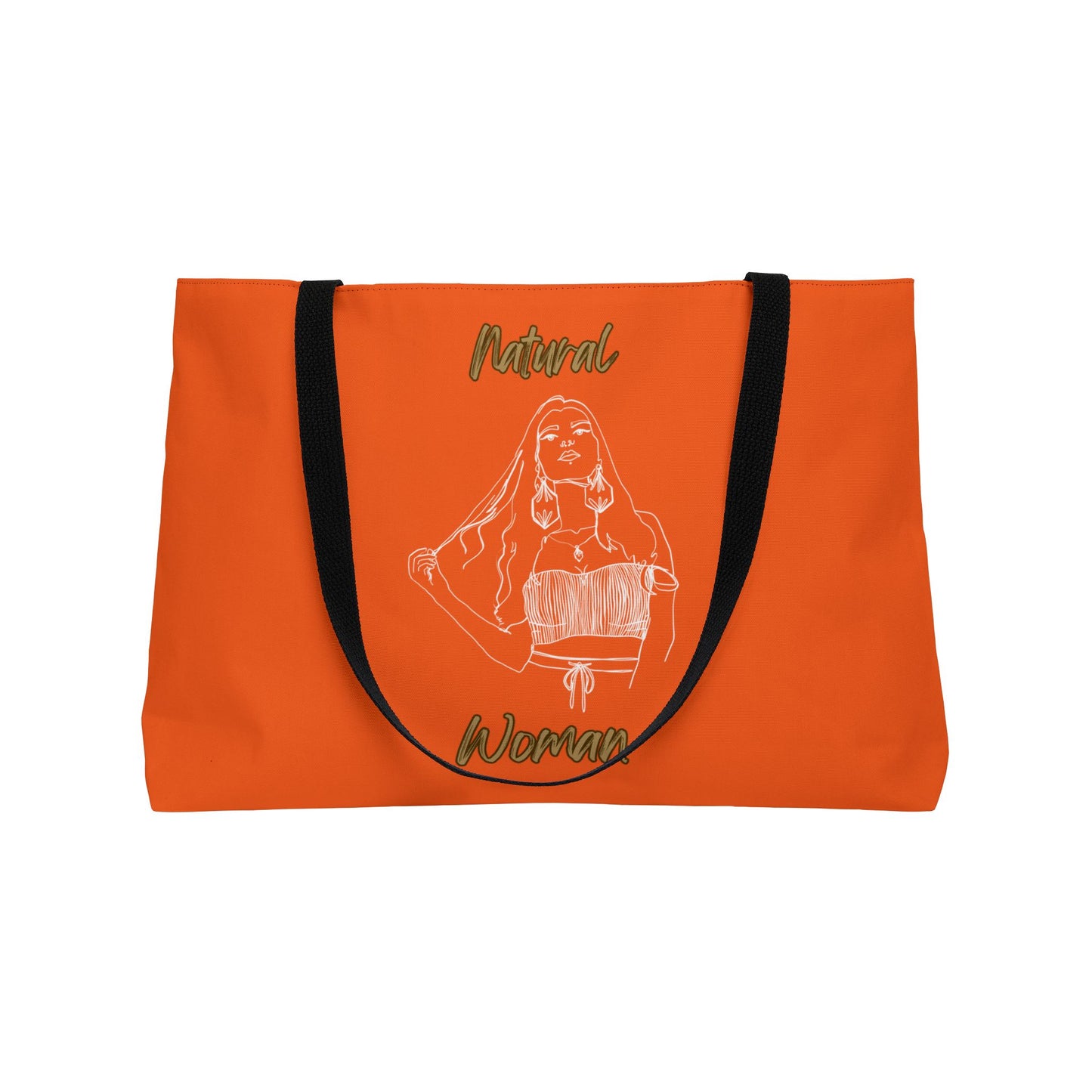 Natural Woman Thinking (WL) Weekender Tote Bag ORANGE