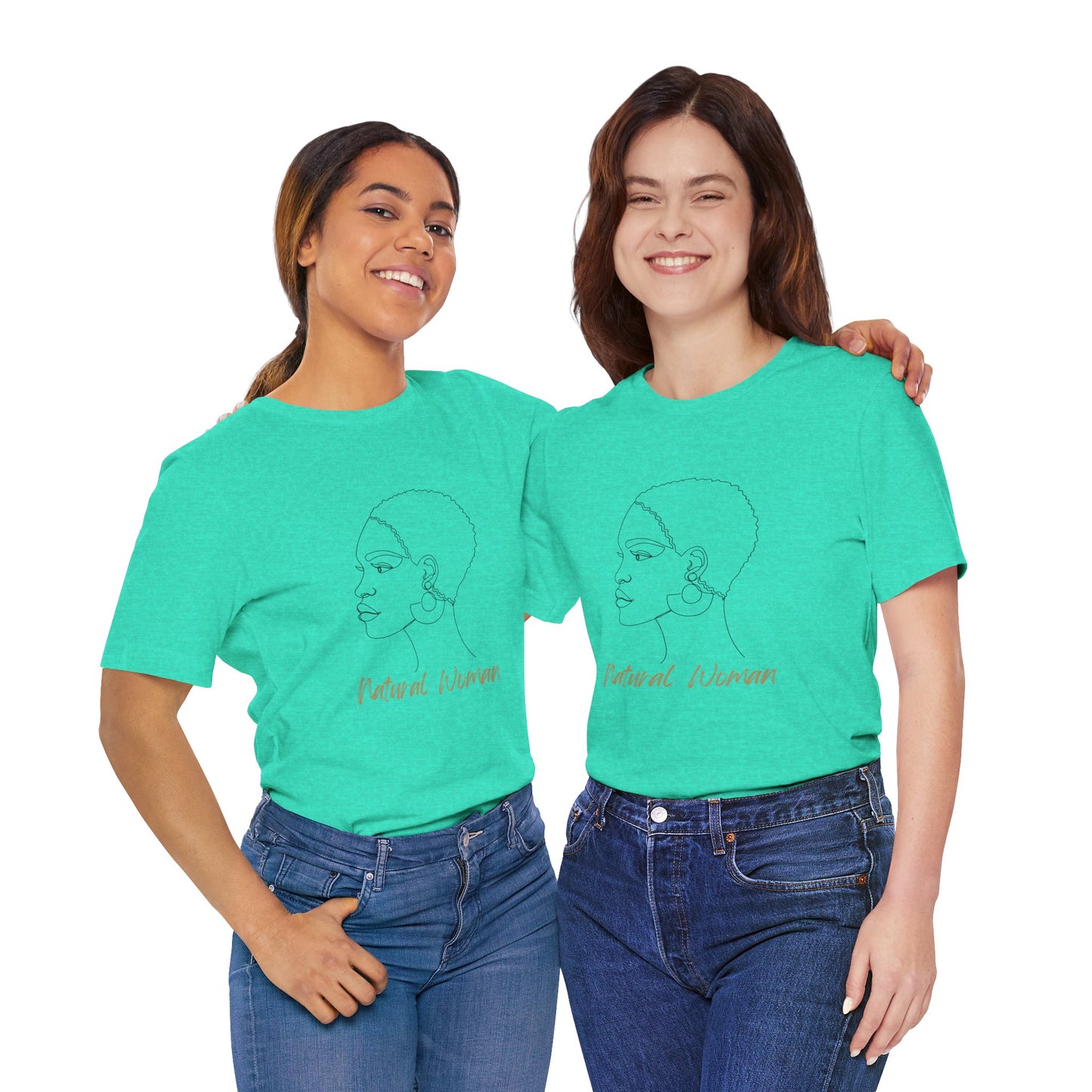 NATURAL WOMAN Finger Waves (BL) Short Sleeve T-Shirt