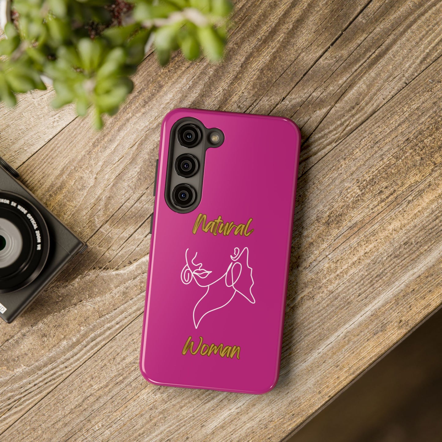 Natural Woman Lips (WL)Tough Phone Cases PINK