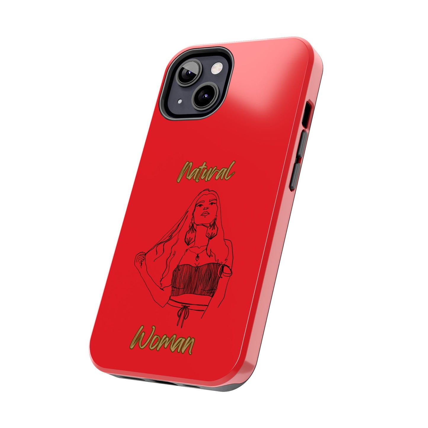 Natural Woman Thinking (BL)Tough Phone Cases RED