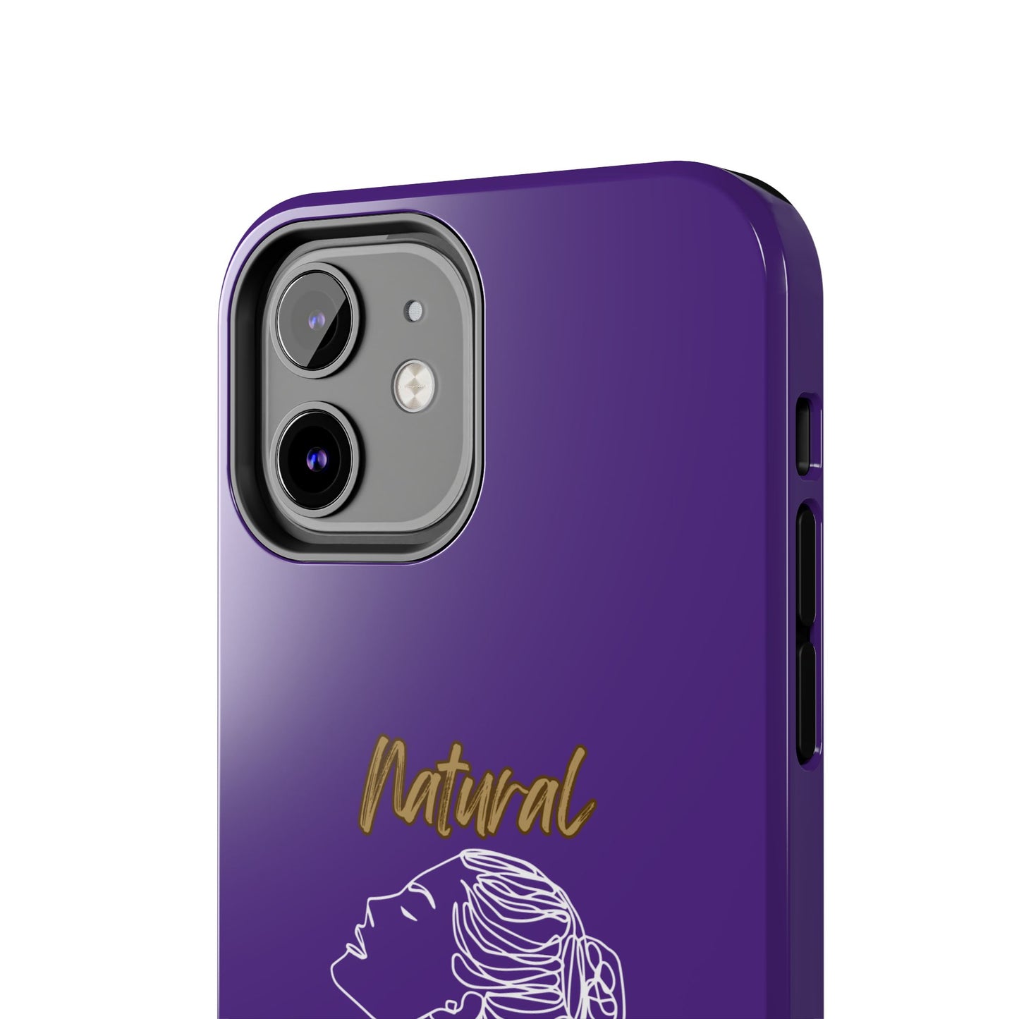 Natural Woman Wet Bun (WL) Tough Phone Cases PURPLE