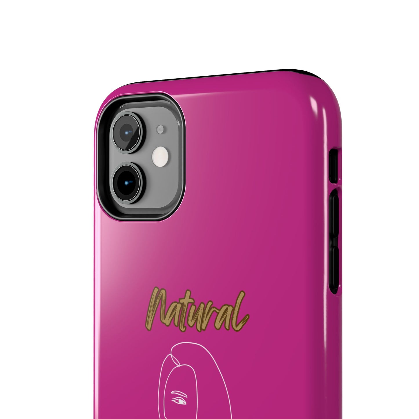 Natural Woman Covered Eye (WL)Tough Phone Cases PINK