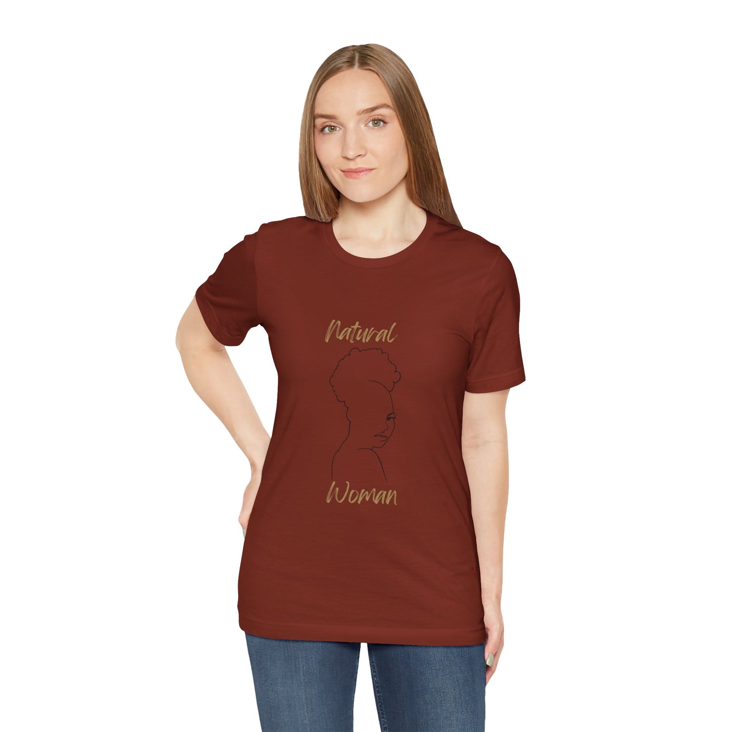 Natural Woman Twist Afro (BL) Short Sleeve T-Shirt