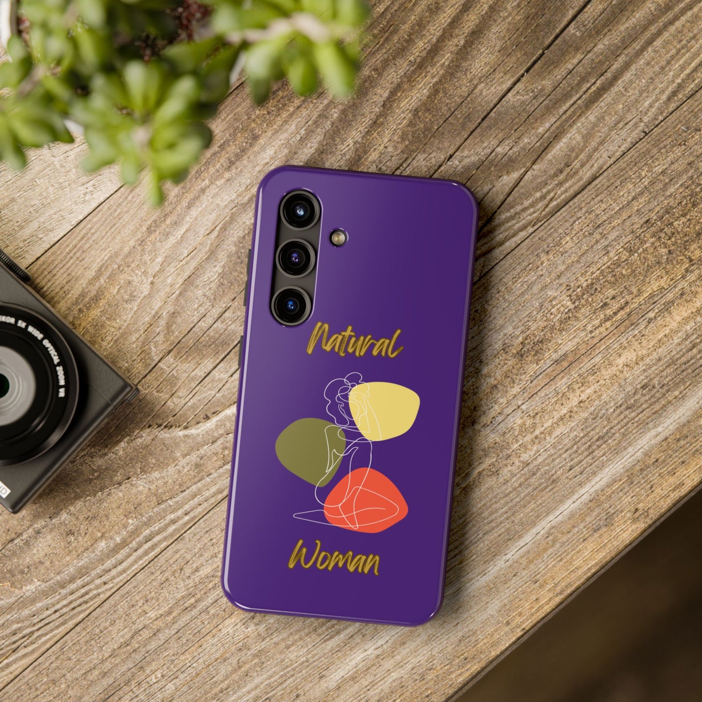 Natural Woman Colorful Pose (WL)Tough Phone Cases PURPLE